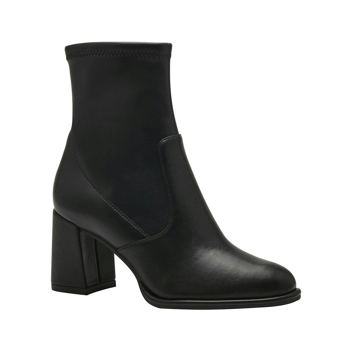 Bottines à talon large