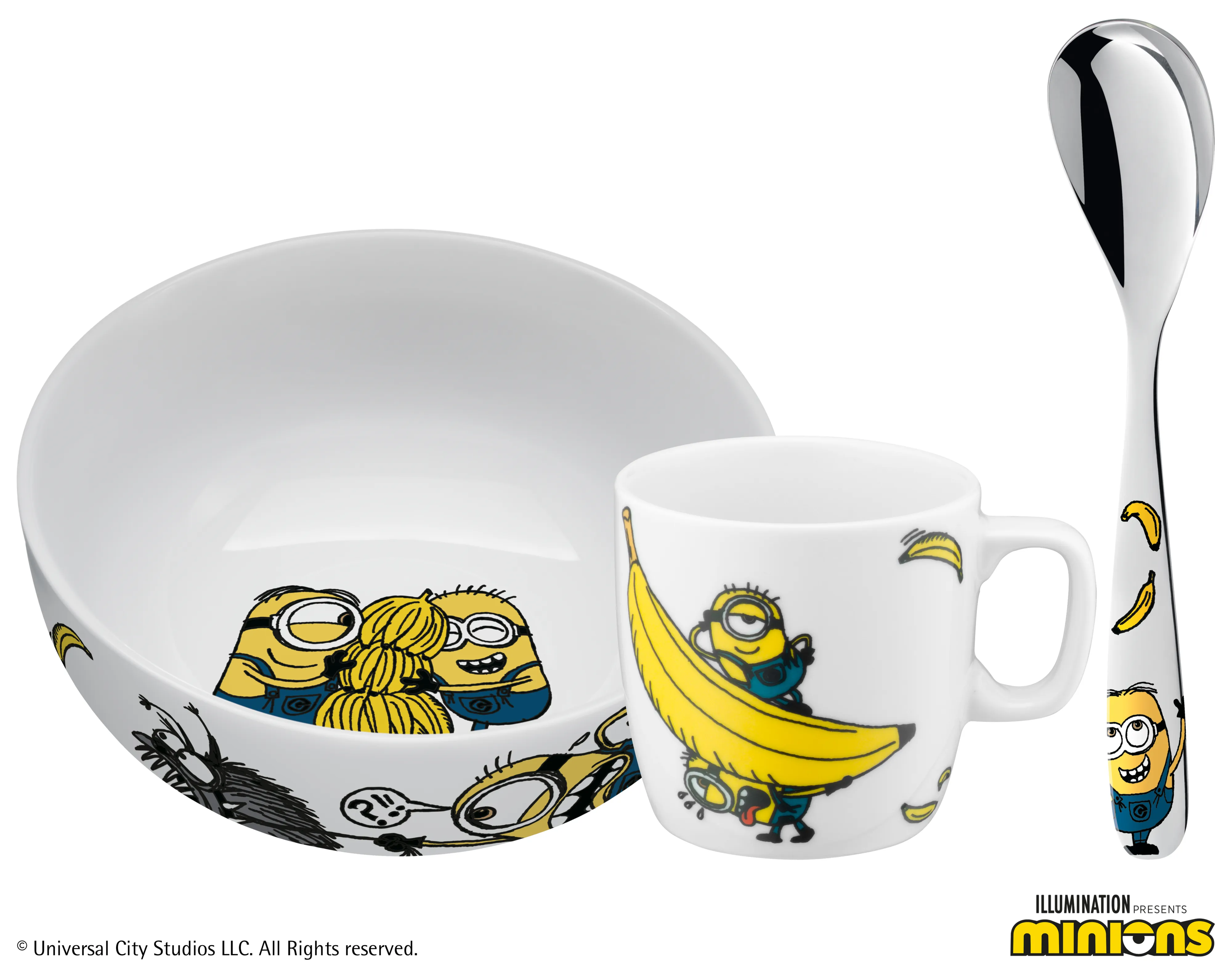 Kids Breakfast set Minions, 3-piece