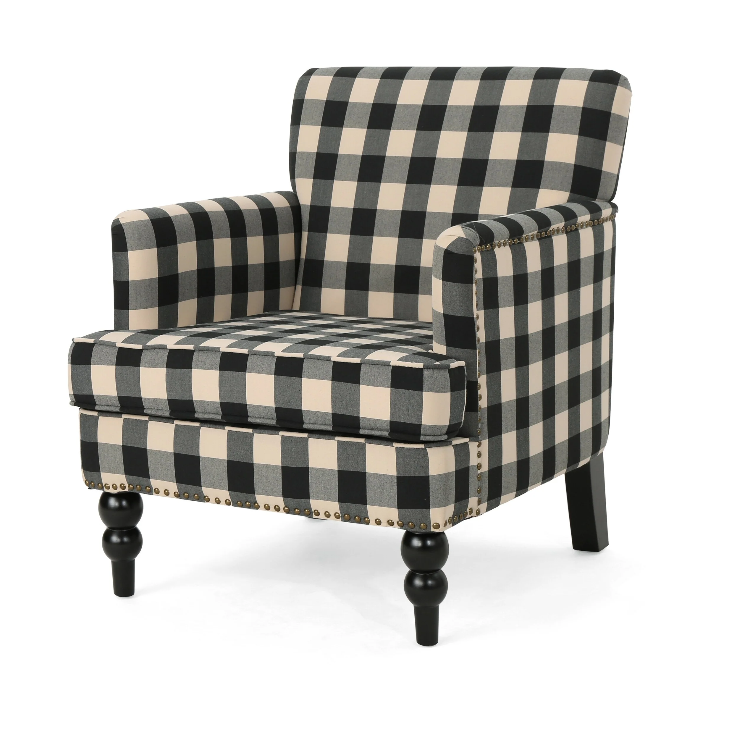 Harrison Tufted Fabric Club Chair by Christopher Knight Home