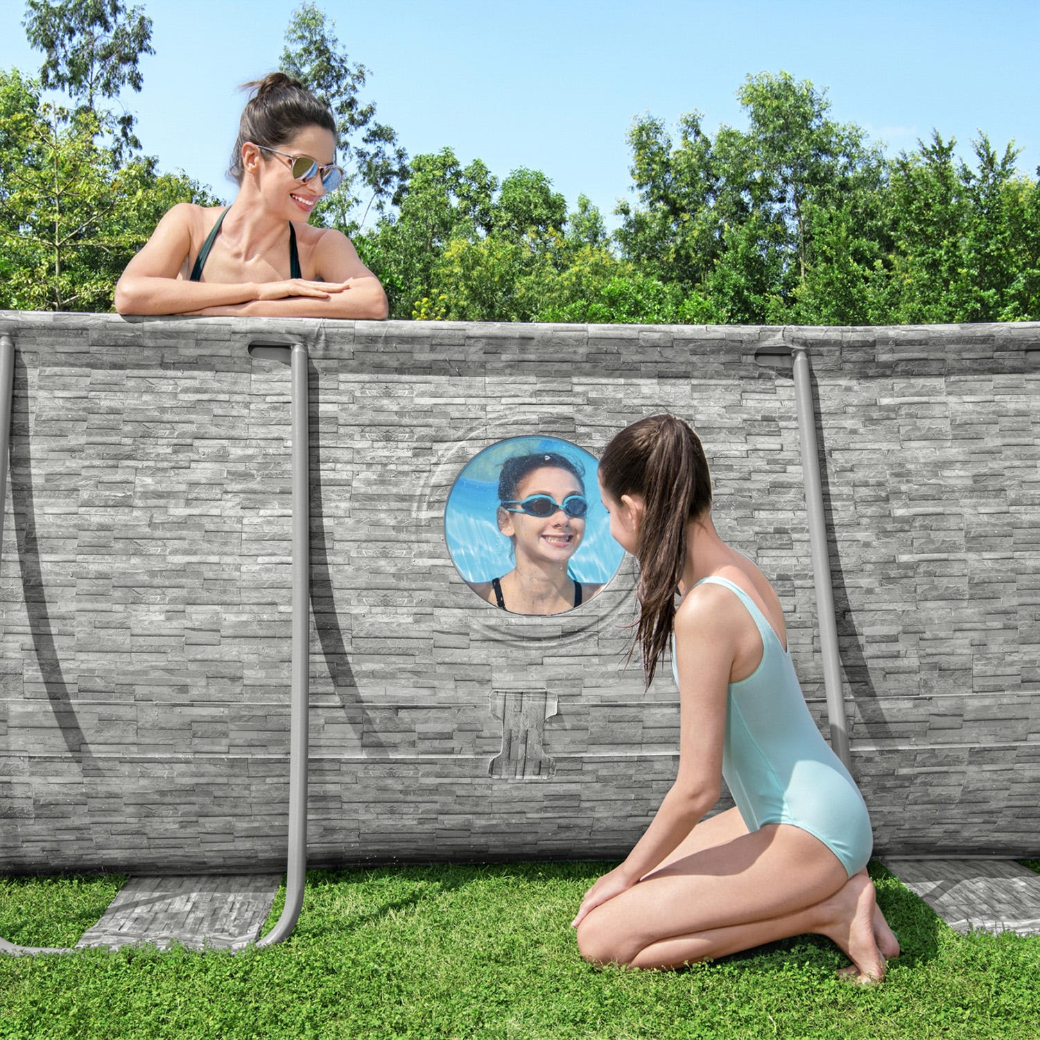 Piscina 488x305x107 cm Power Steel Swim Bestway