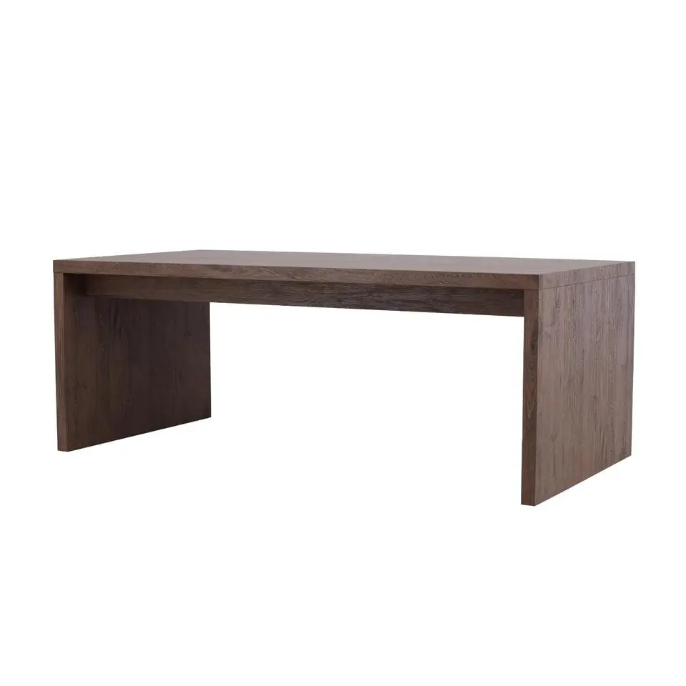 Hioshop Evone eetkamertafel 100x200cm mocca