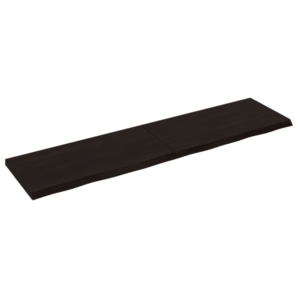 VidaXL Półka ciemnobrązowa 160x40x(2-4) cm