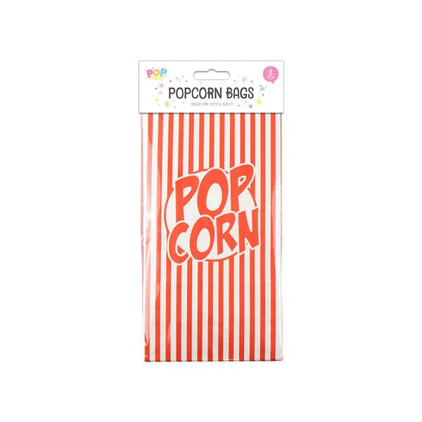 Pop Party Popcorn Bags 8 Pack
