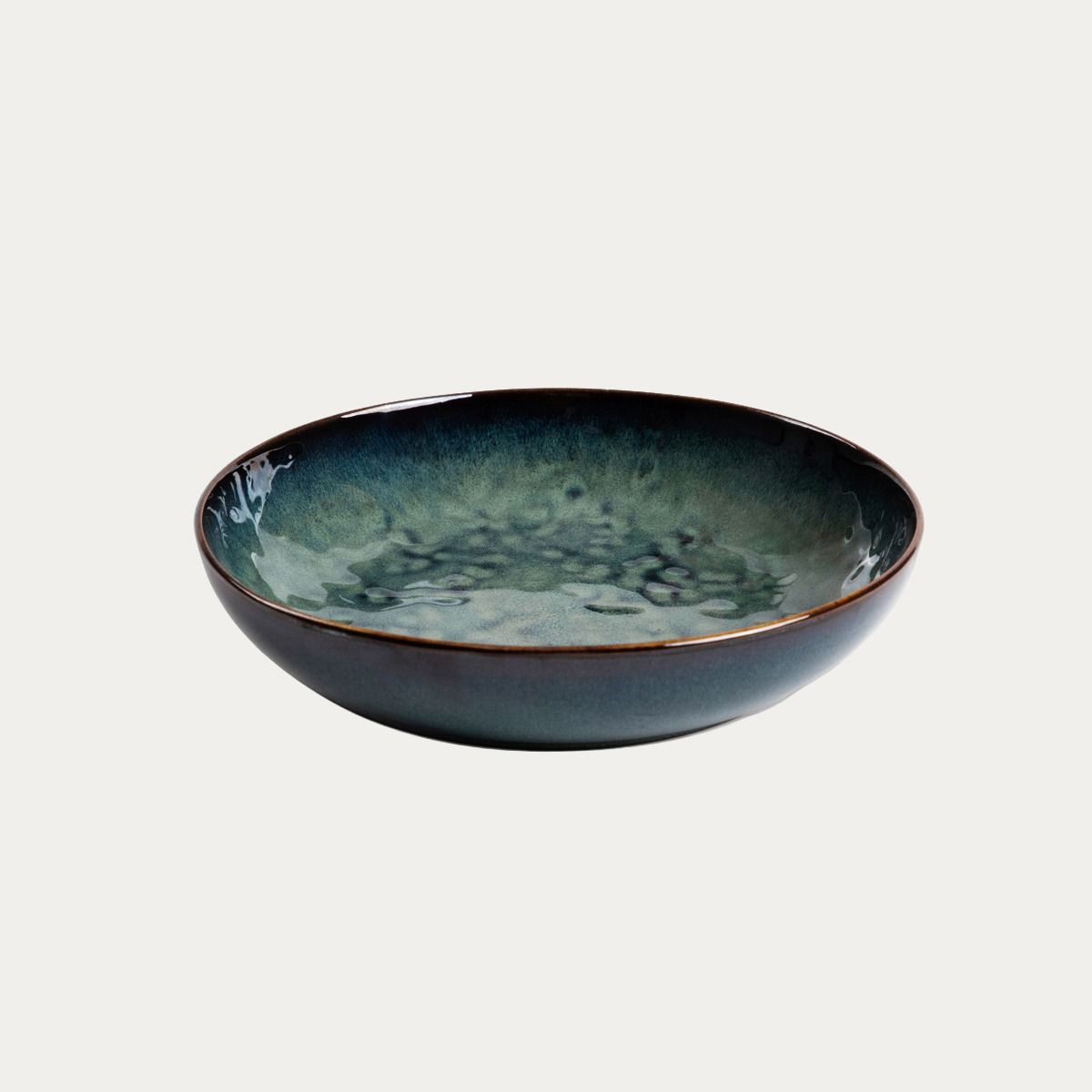 Talerz MIDO głęboki turkusowy 21,5 cm