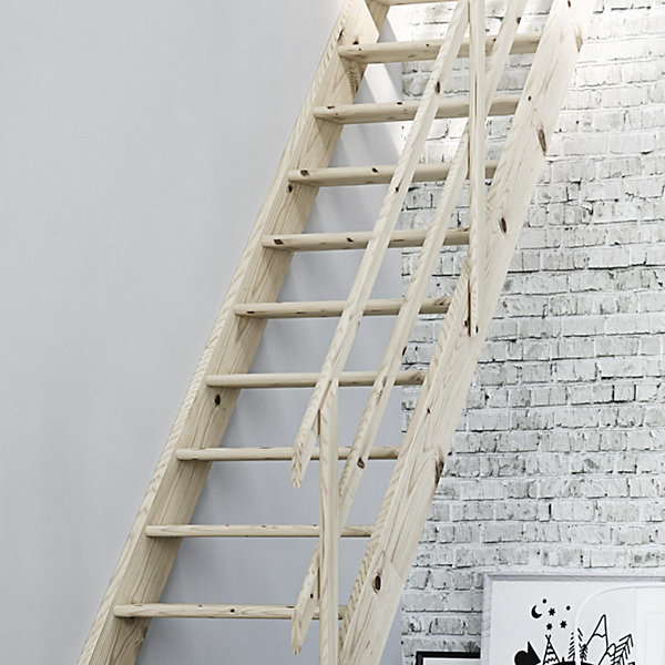 BPS Grand Space Saving Escaliers Marches extra-larges 300 kg Load Hauteur entre le sol et l'étage jusqu'à 3,11 m