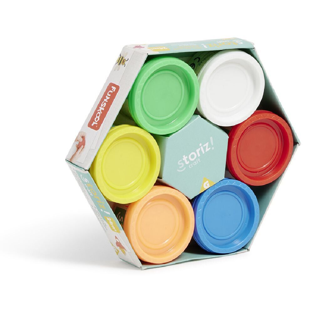 Pâte à modeler mini pot 25g x6