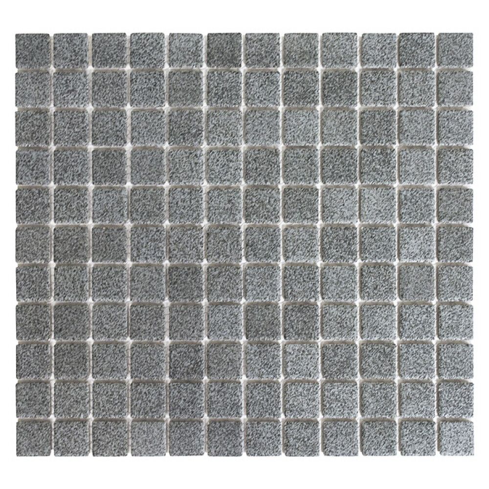MOSAIKK GRÅ STRUKTUR ANTISKLI 2,5X2,5CM