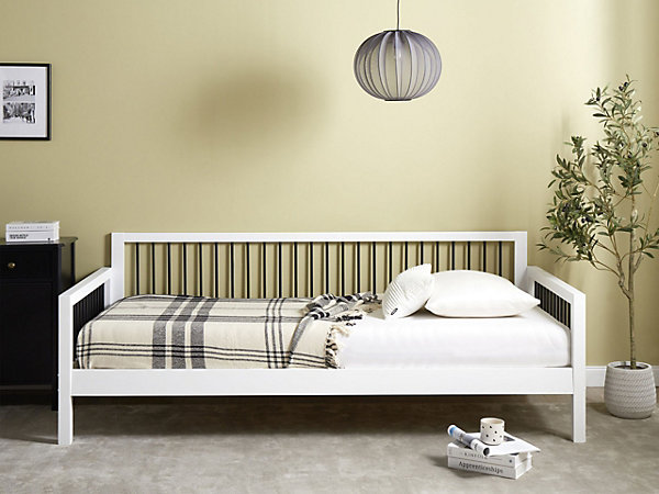 Lit de jour Bois TRICOT 90 x 200 cm Blanc