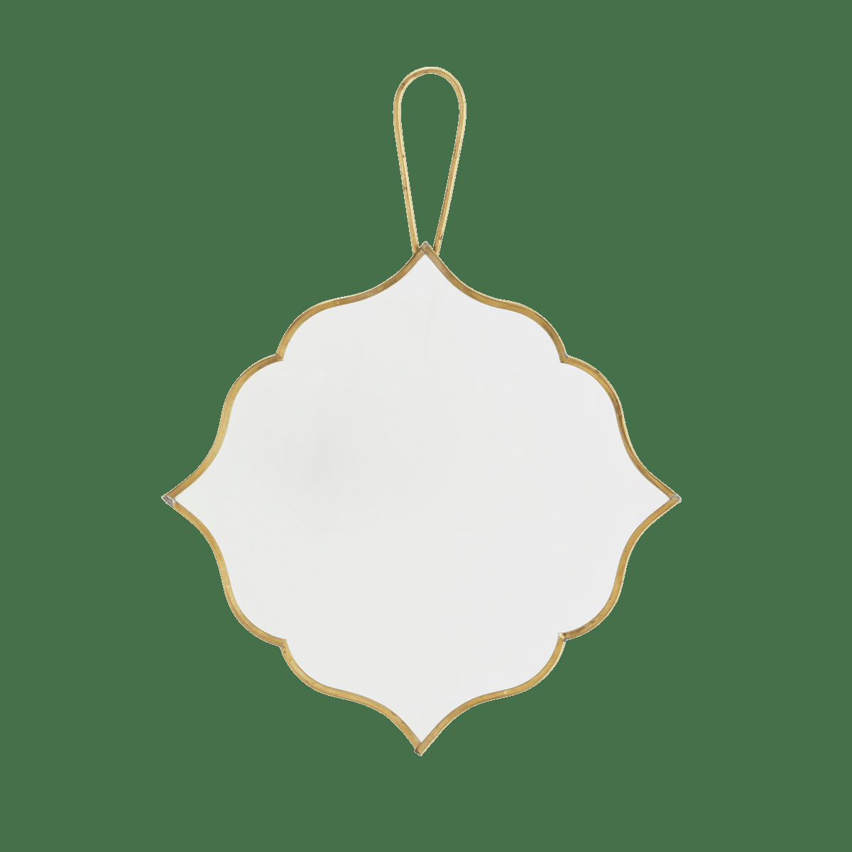 - Miroir avec poignée laiton L25cm