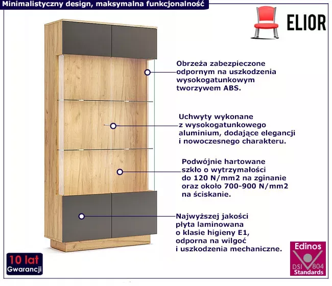 Nowoczesna witryna dąc craft   lava mat - Elero