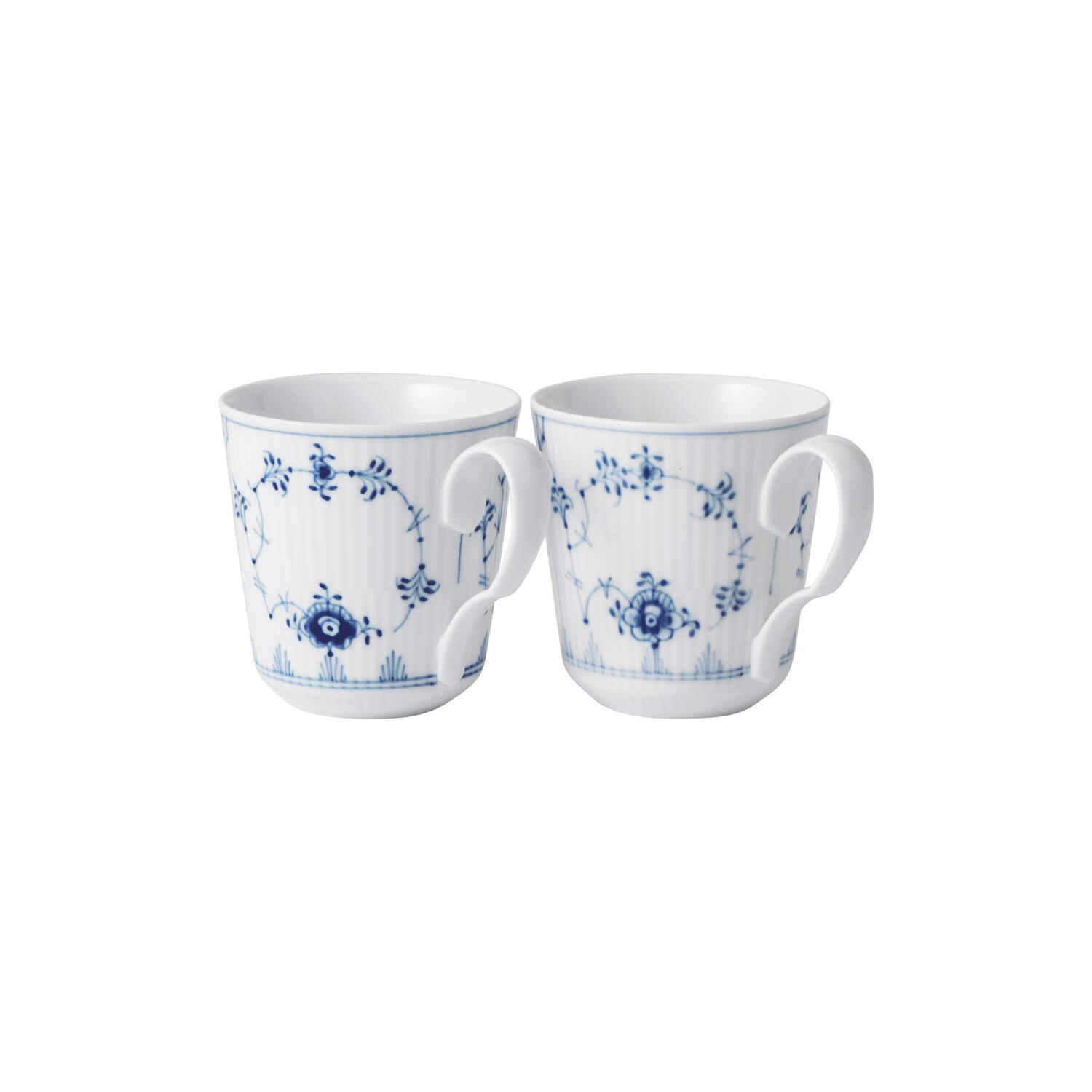 Musselmalet Riflet krus 28 cl