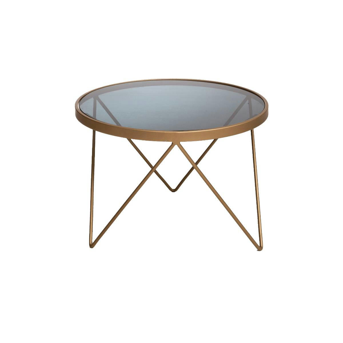 - Table basse en métal noir 61 cm