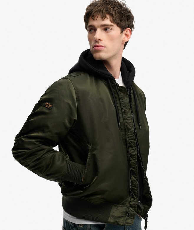 Hooded MA1 Bomber Jacket
