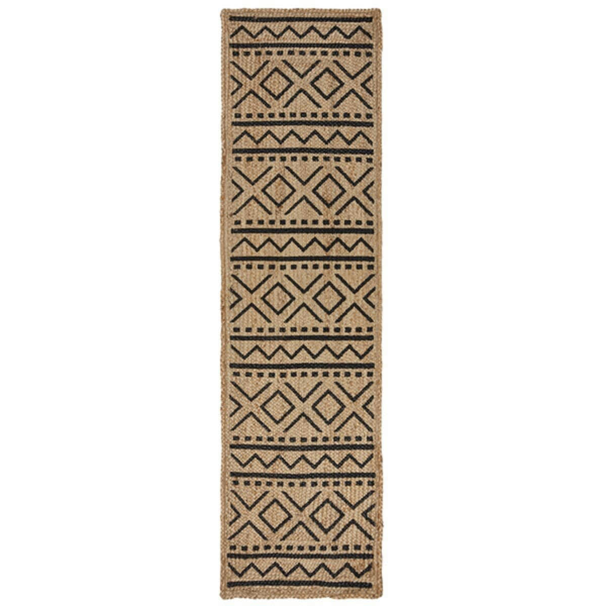 MARIANO - Tapis de couloir en jute beige 60x230 cm
