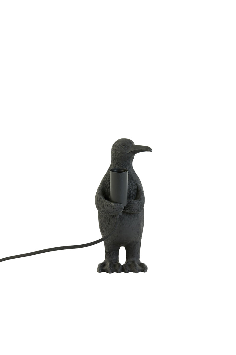 Light & Living tafellamp PENGUIN - Ø12x24cm - zwart