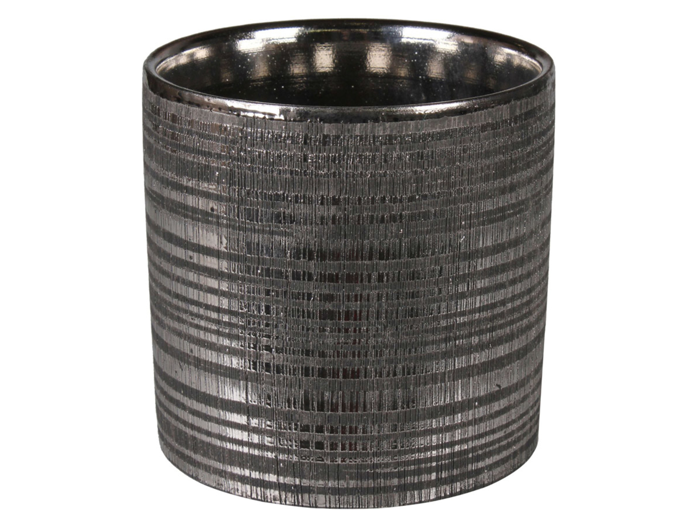 Osłonka na doniczkę Arne 13 cm ceramiczna czarna
