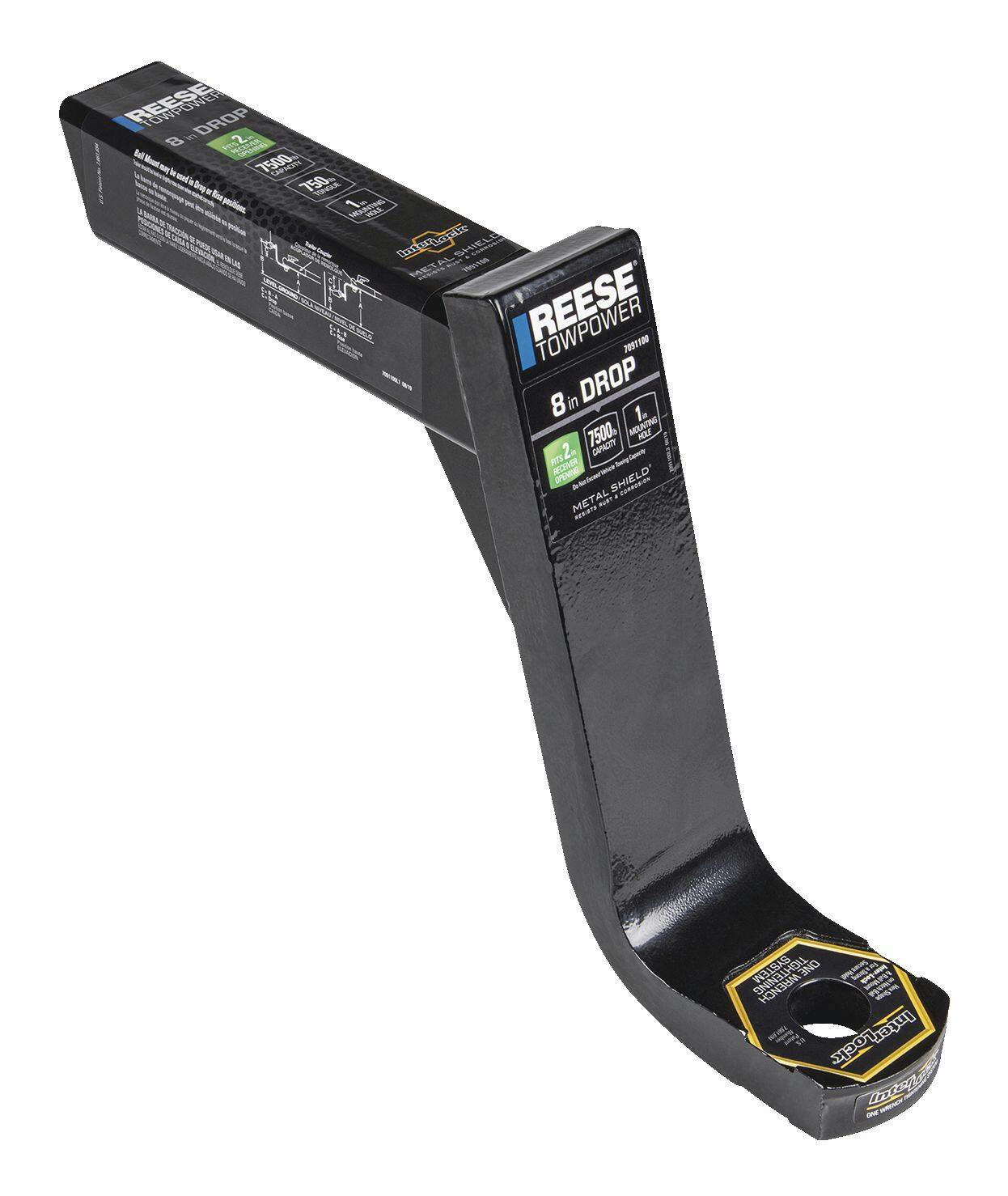 REESE Towpower Interlock Ball Mount, 8-in Drop