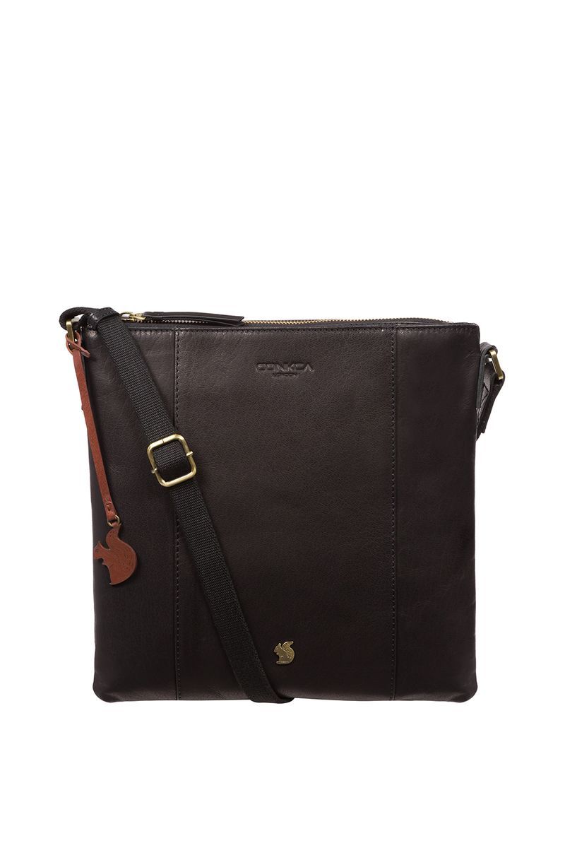 Conkca London Sol' Leather Cross Body Clutch Bag