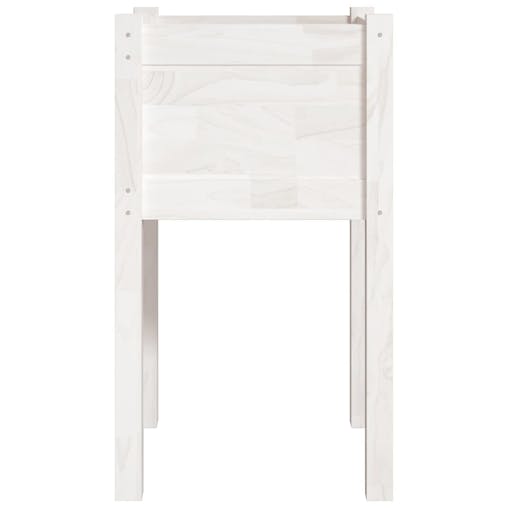 NNEVL Garden Planters 2 pcs White 40x40x70 cm Solid Pinewood
