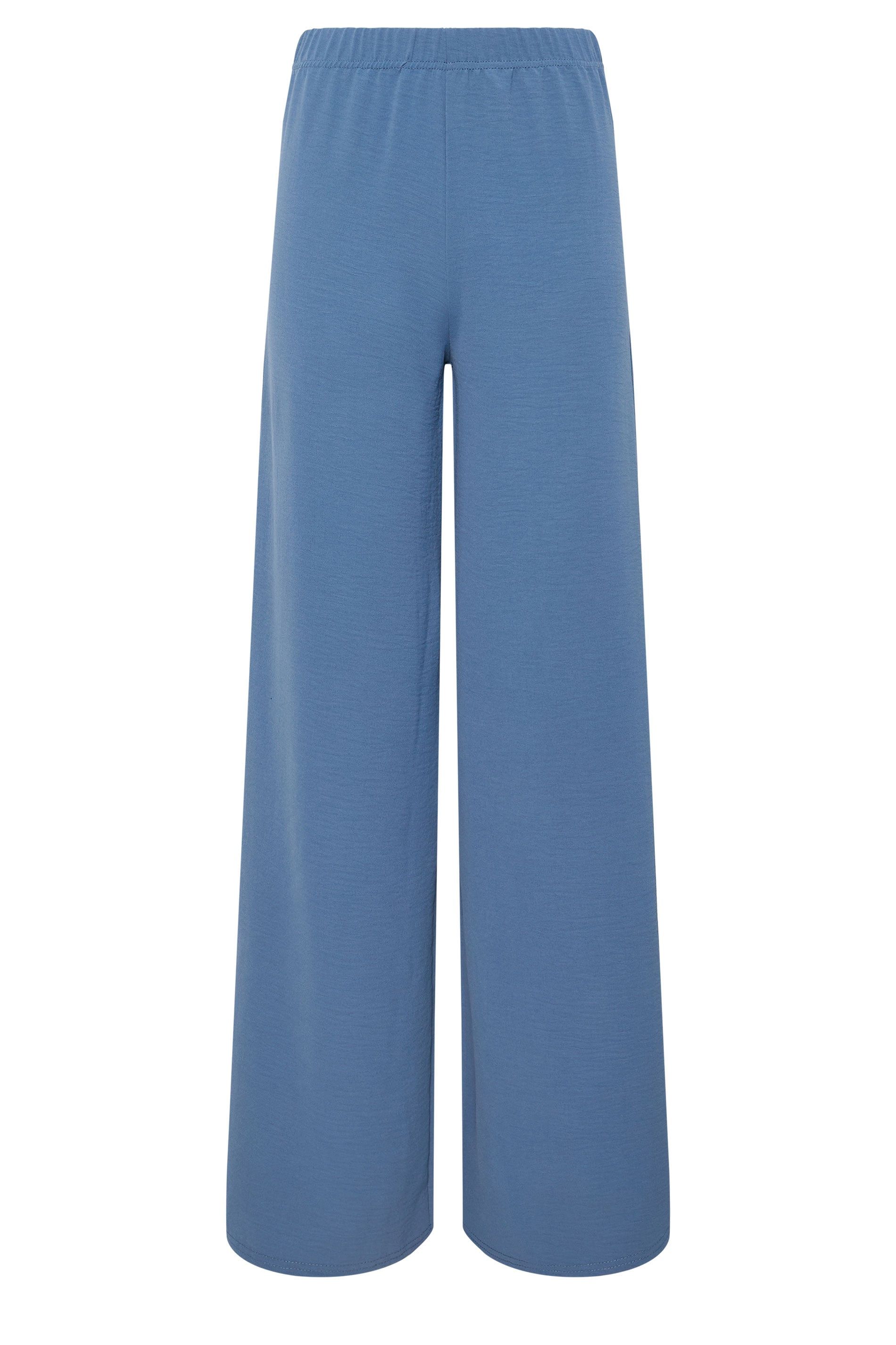 Long Tall Sally Tall Linen Look Wide Leg Trousers