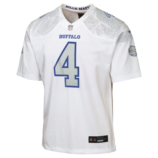 James Cook III Buffalo Bills Nike Youth 2025 Rivalries Collection Game Jersey - White