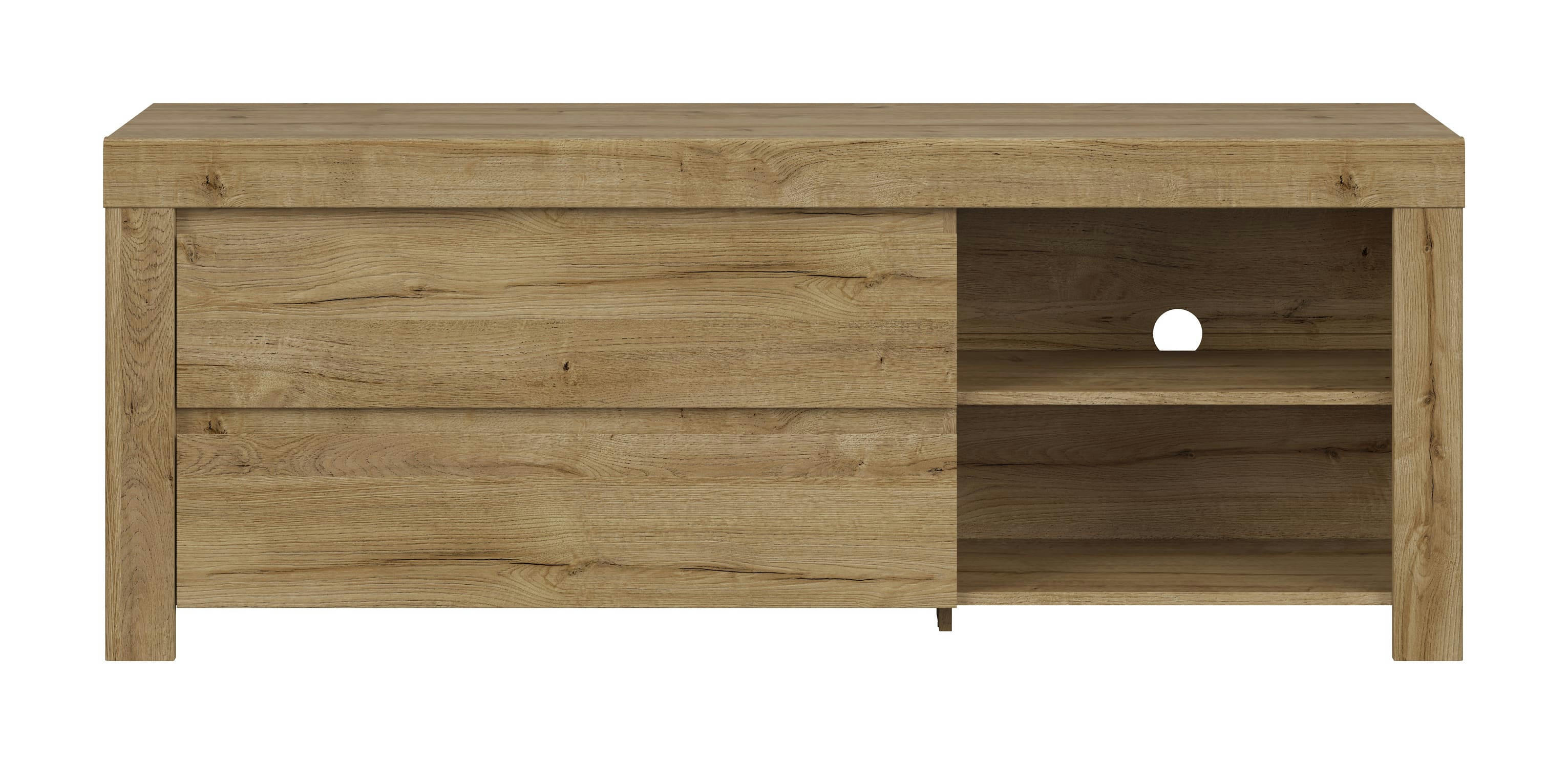 HOLTEN - Meuble tv  effet chêne 156cm