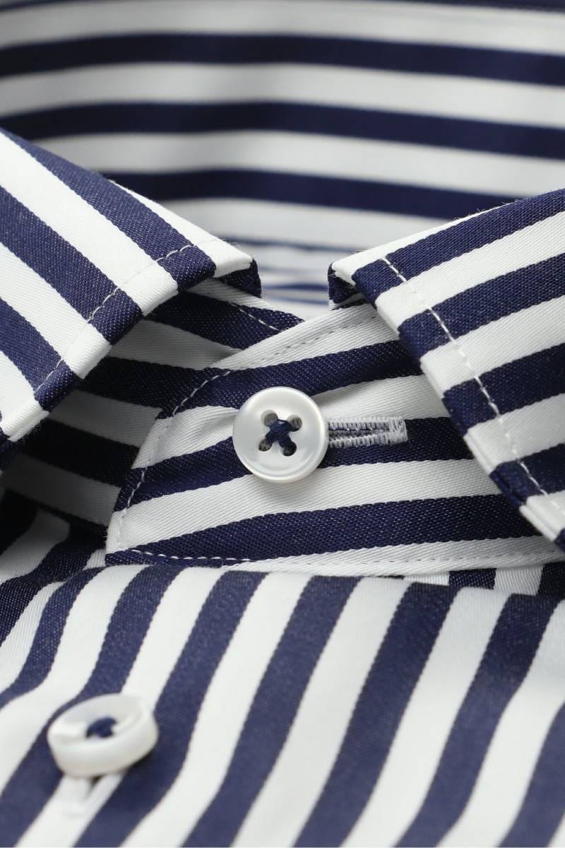 ETERNA Slim Fit Hemd marine, Gestreift
