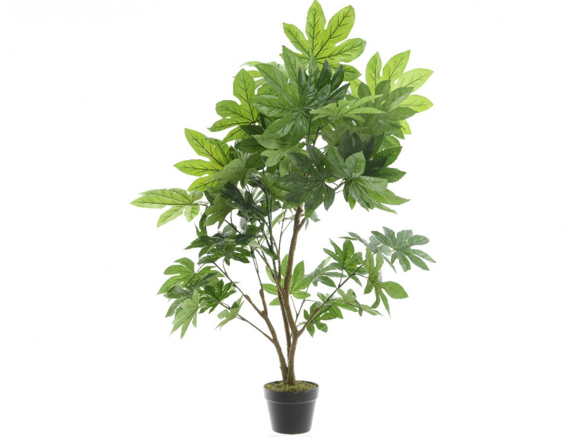 - Aralie artificielle 90 cm en pot vert