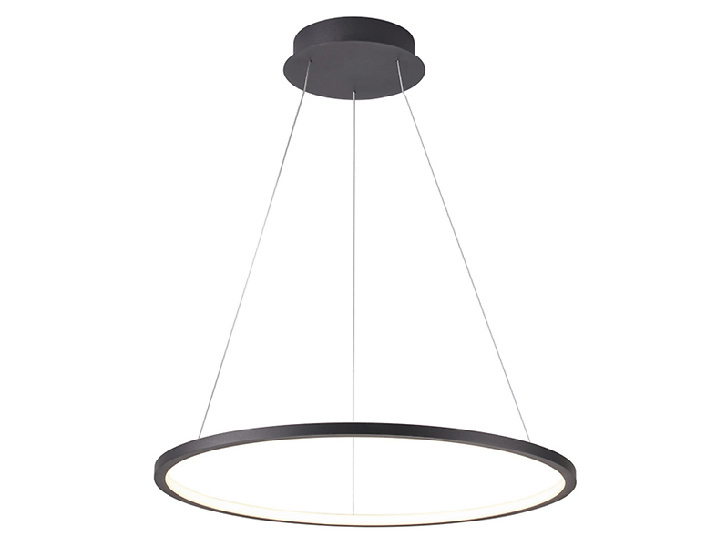 Lampa wisząca Vinola LED ze zmienną barwą światła czarna