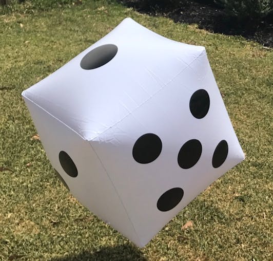 Inflatable Giant Die and Pump