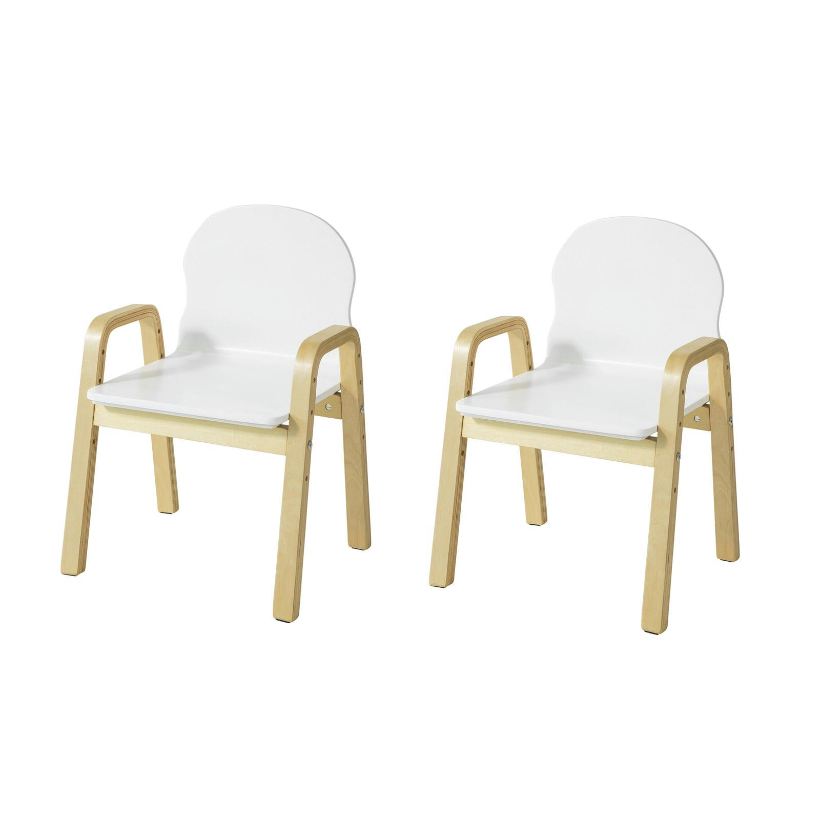 - Lot de 2 chaises enfant avec accoudoirs et dossier