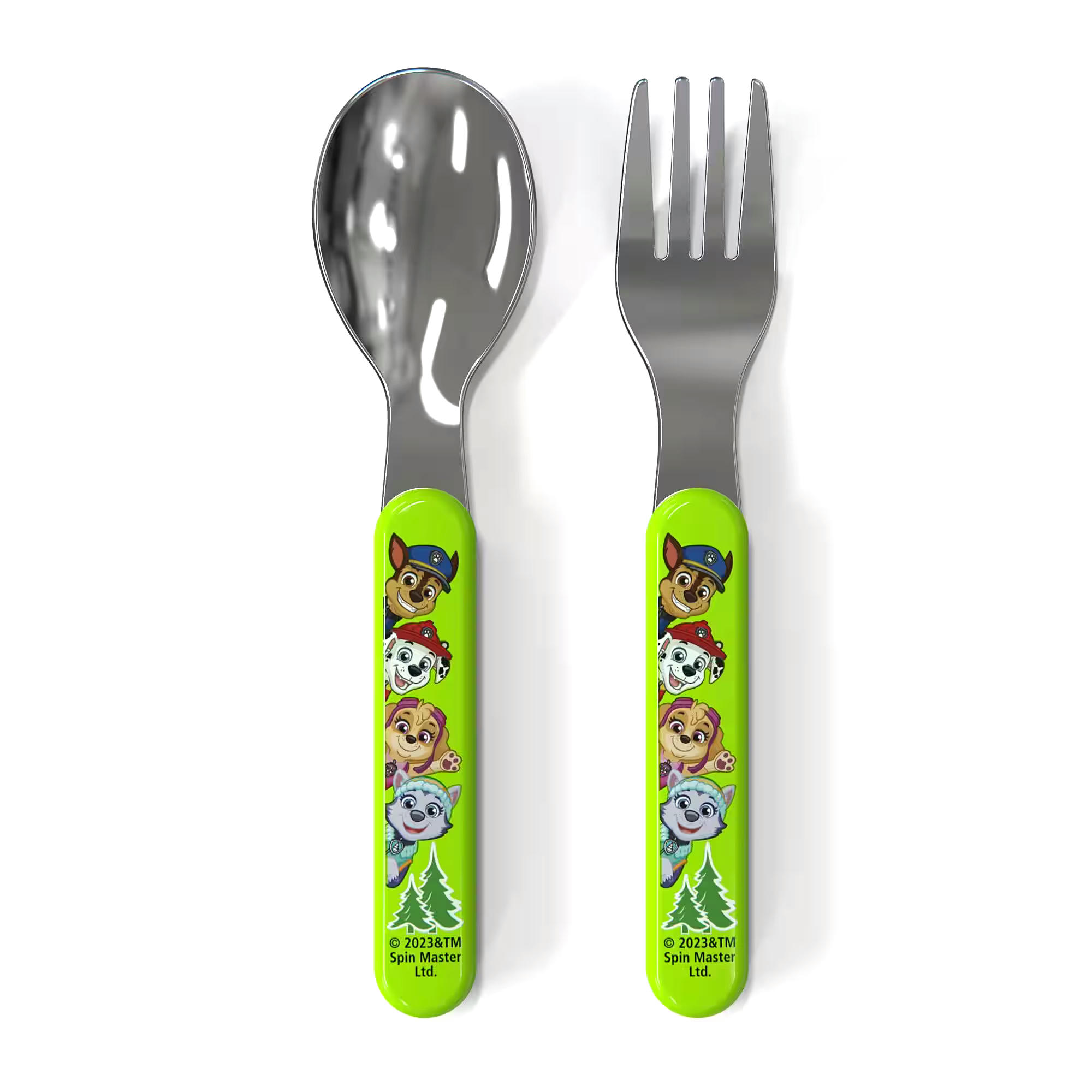 Zak Designs Paw Patrol Plastic Flatware Set, BPA Free, 2-pc, Blue