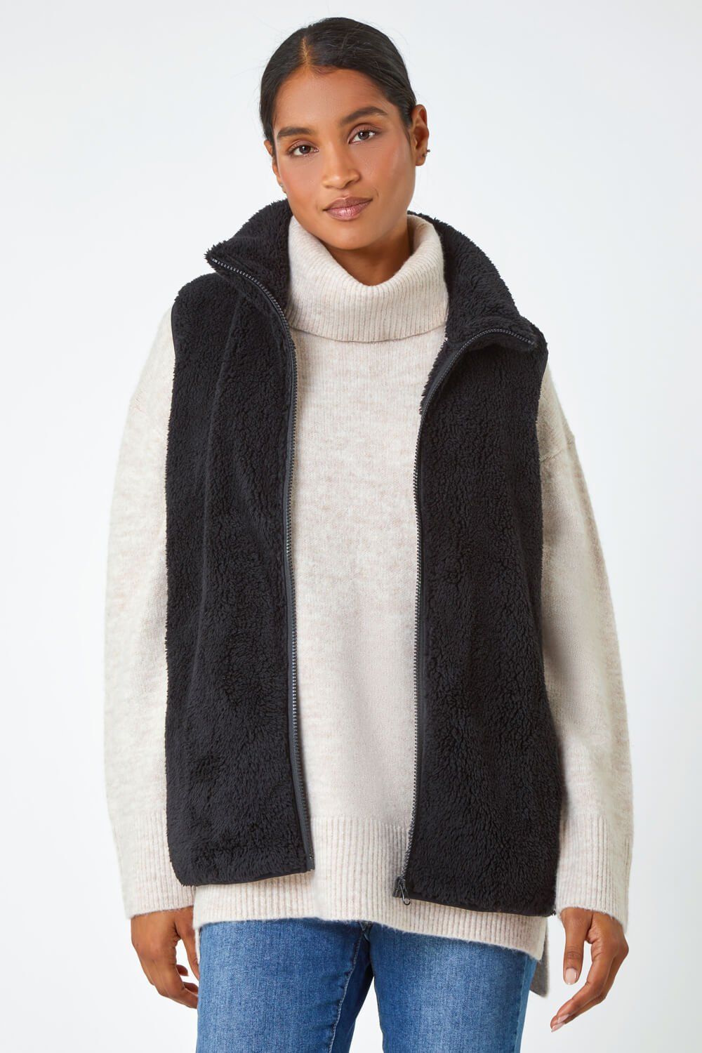Roman Soft Sherpa Fleece Gilet