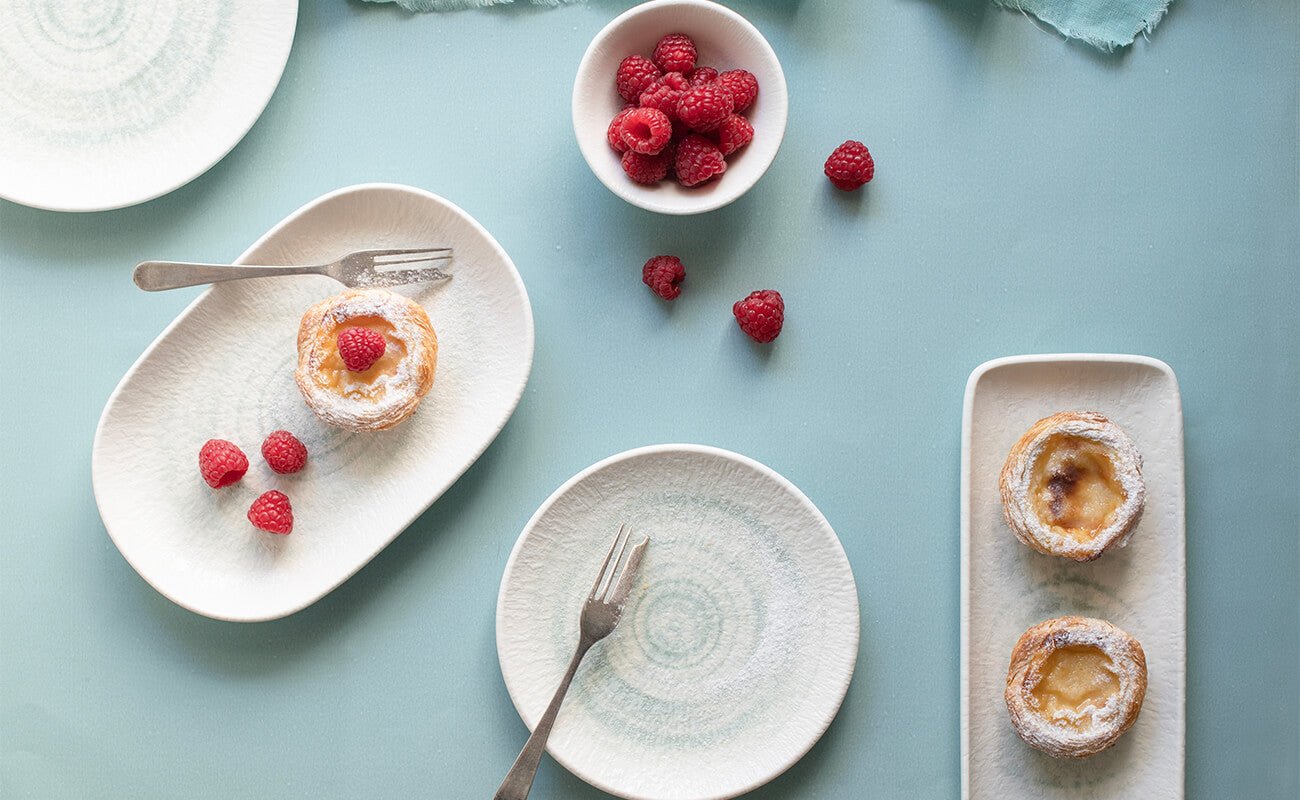 ID Fine Serveerschaal - Glacier - Porselein - 14 cm - set van 2