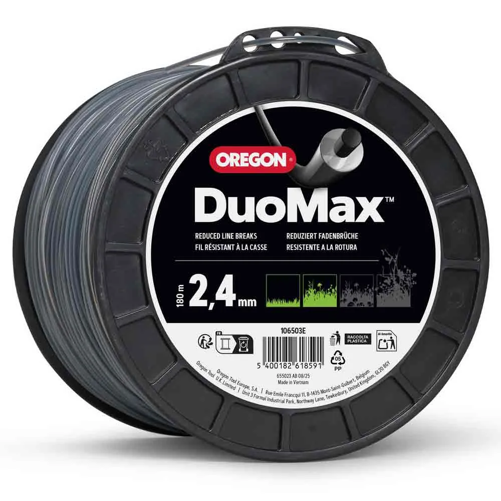 Oregon 106503E Duoline 2.4 mm x 180 m Trimmer Line