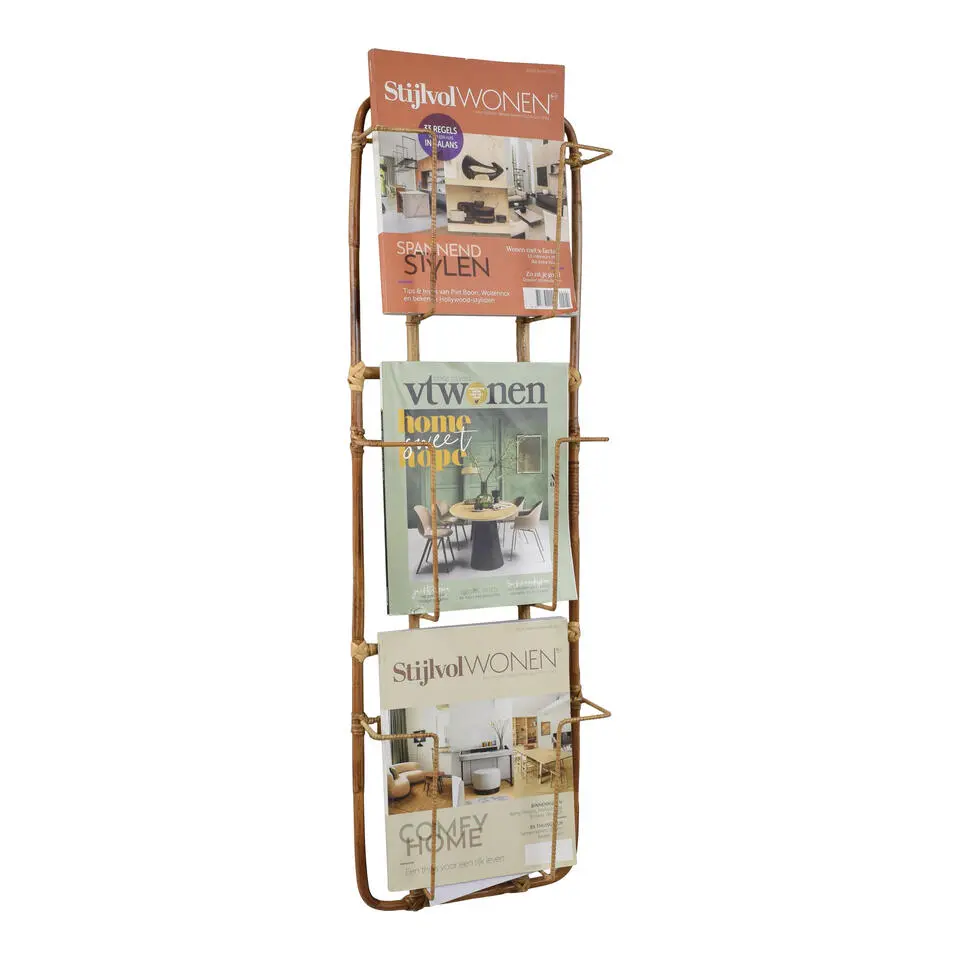 LOFT42 Bamboe Tijdschriftenrek Large - Bruin - 96x30x10