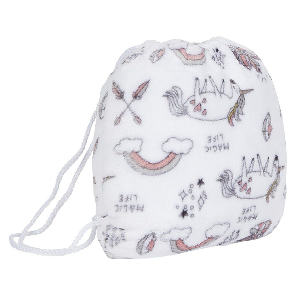 Plaid flanelle sirène pour enfant avec sac de rangement