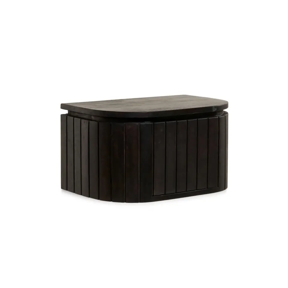 Nachtkastje Mokka - Donkerbruin Hangend