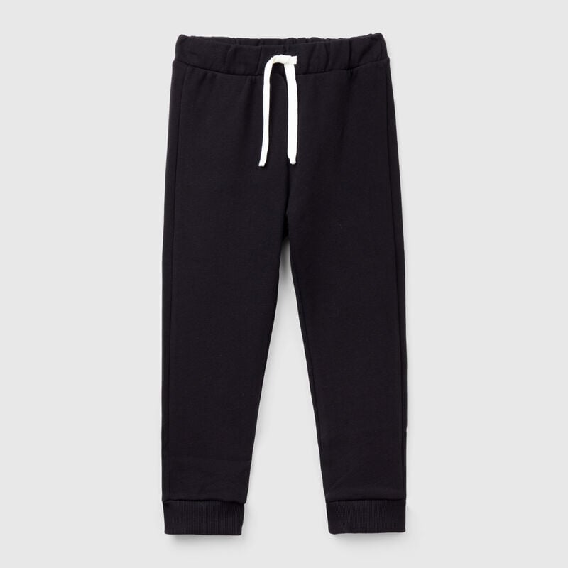 cotton sweatpants with logo