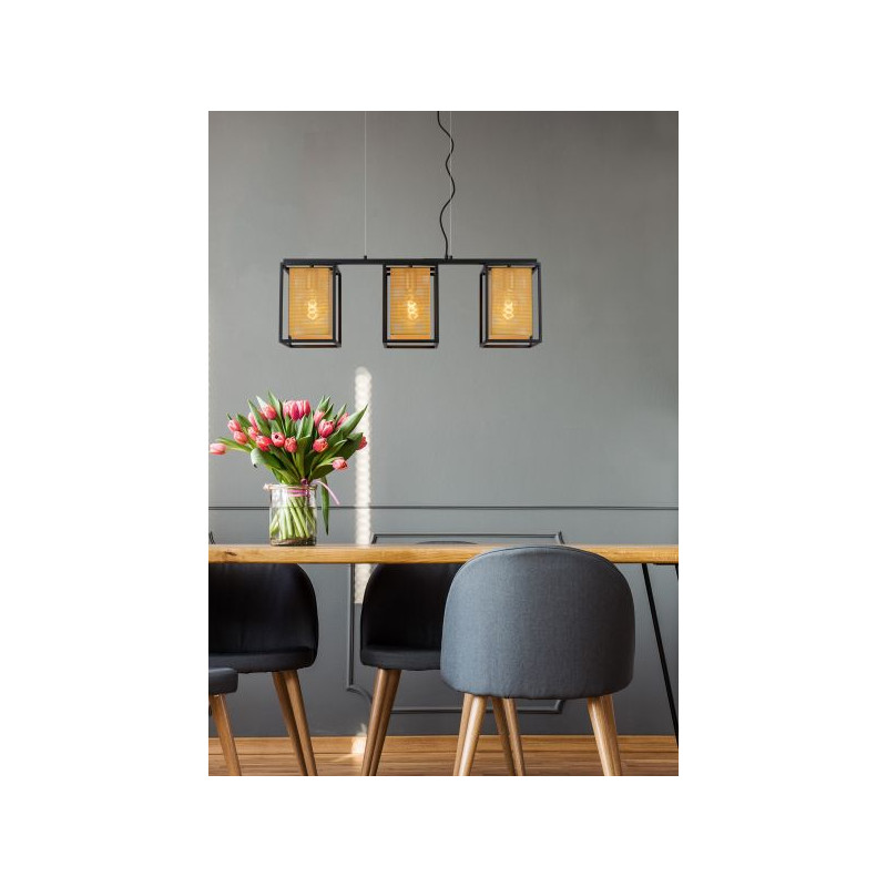 Suspension Sansa dimmable E27 3 x 40 W LUCIDE