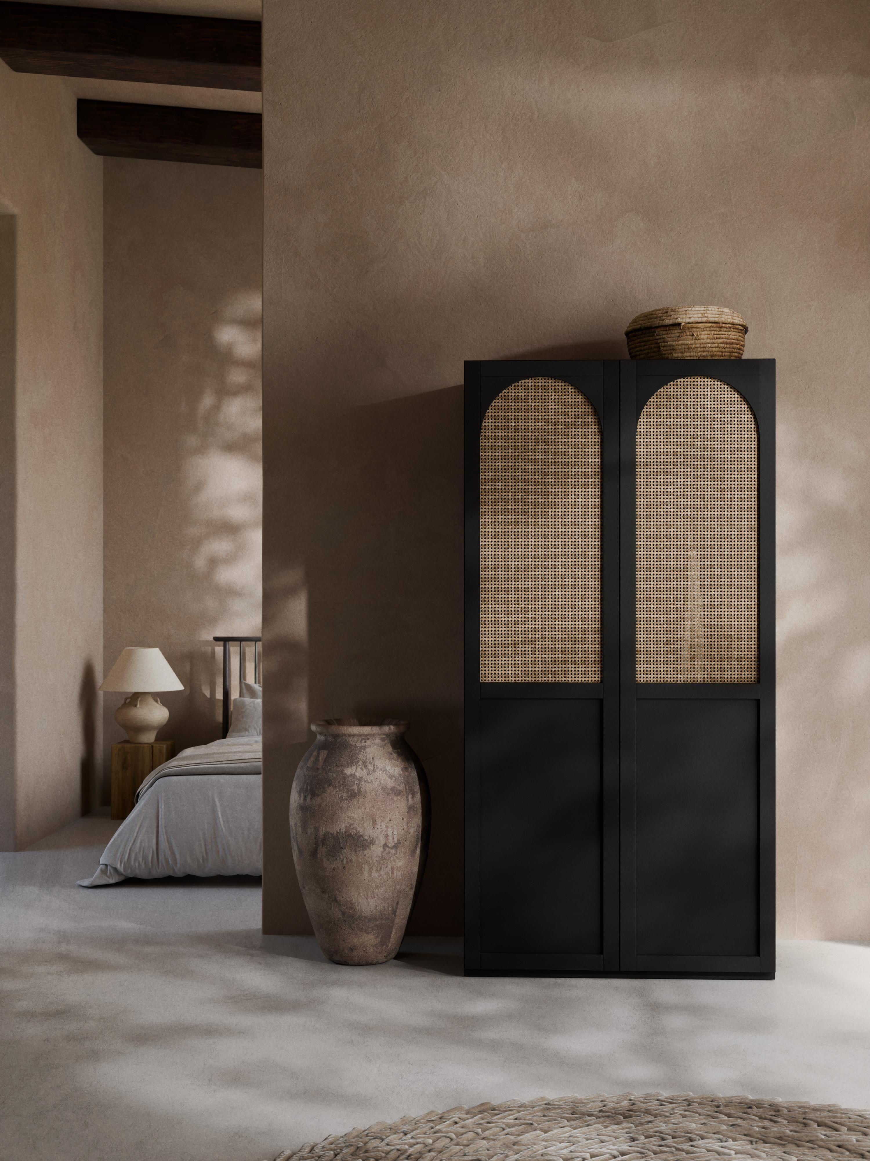 Modularer Drehtürenschrank Jeanne, 100 cm Breite, in verschiedenen Größen