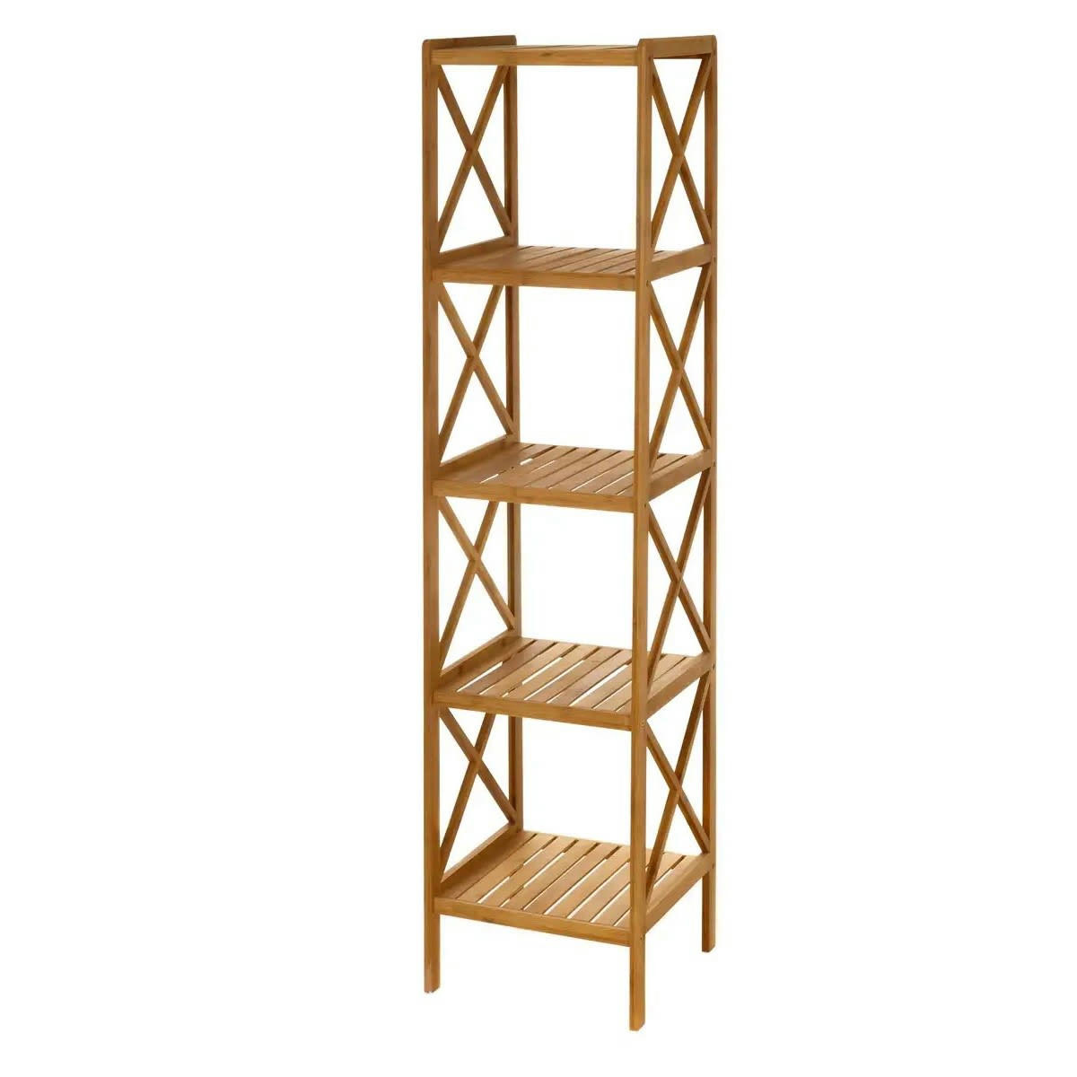 BAMBOU - Étagère bambou 5 plateaux