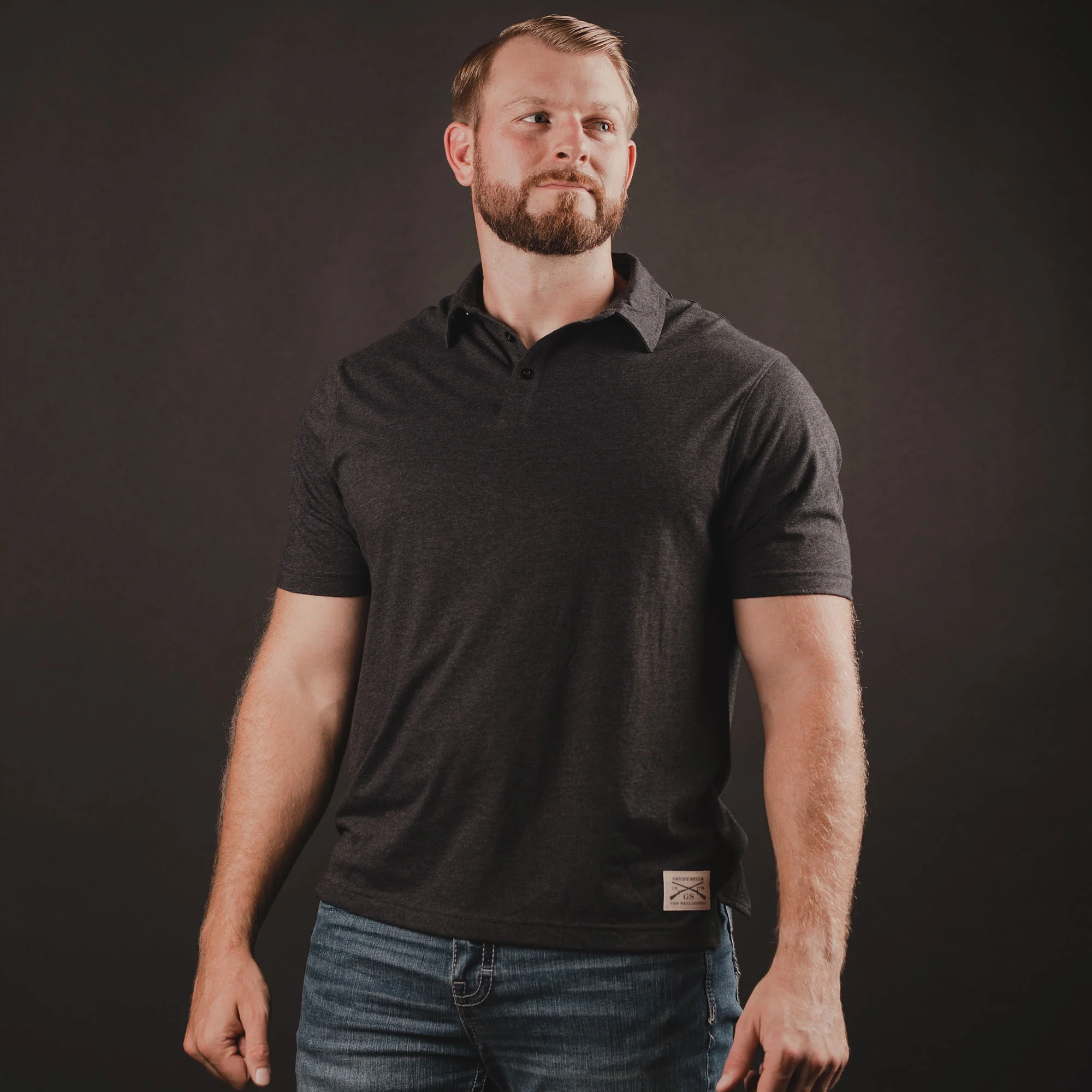 Men's Cruiser Polo - Heather Black