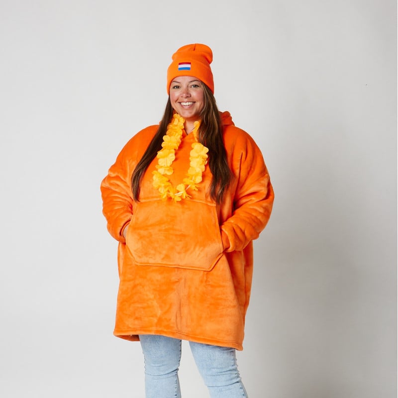 Hawaii slinger - 115 cm - oranje