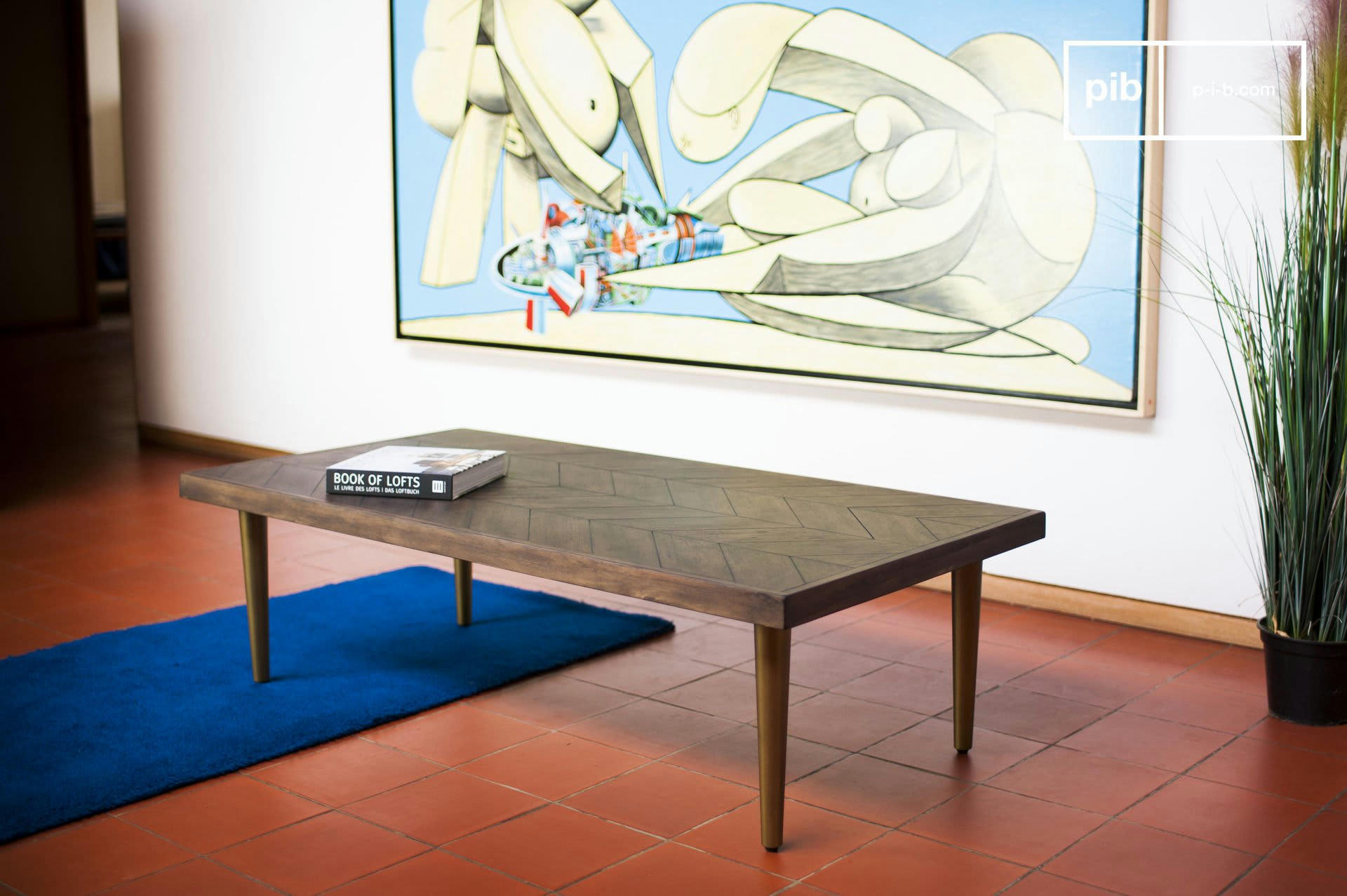 ALIENOR - Table basse en bois marron