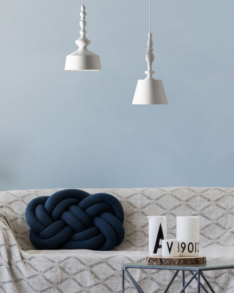 Lampa wisząca abstrakcyjny kształt biała