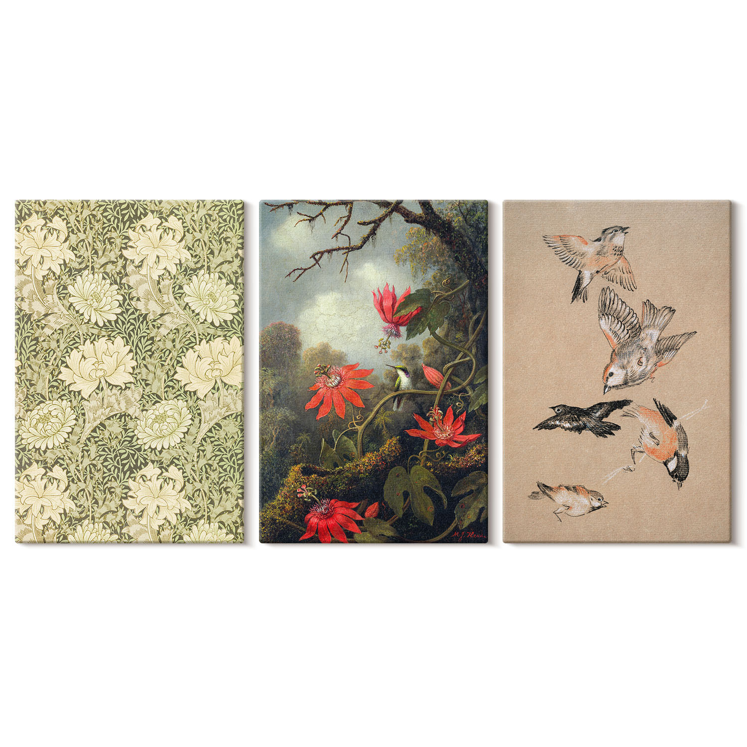 Obraz canvas 3 częściowy Leśne piękno | 3x40x60 | Wallfluent