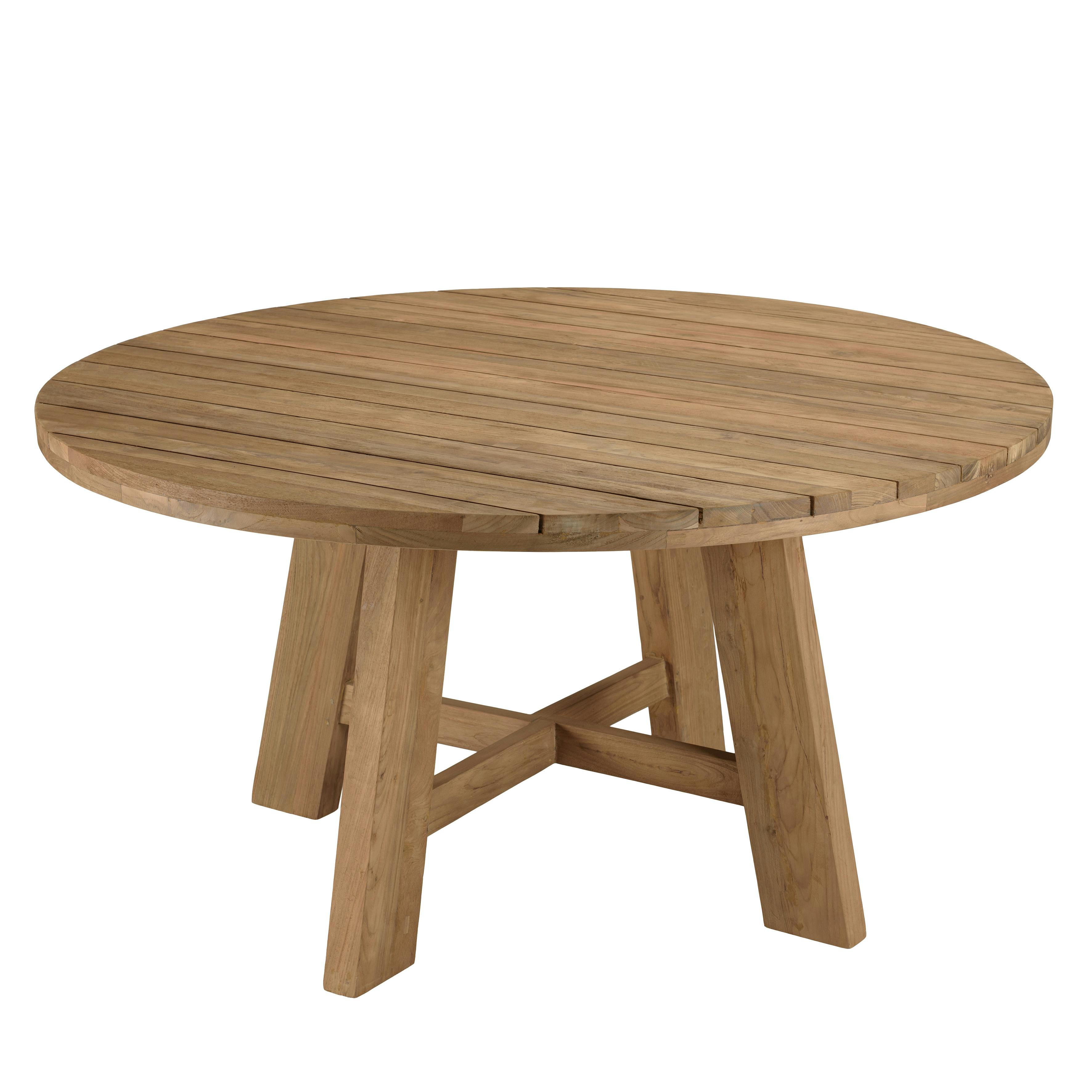 Ensemble de jardin Table ronde 6 fauteuils ecrus et noirs LUMIO