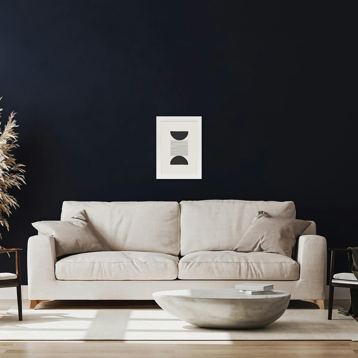 ETERNEL - Cadre photo design blanc 20x30/A4 cm bois reconstitué fsc