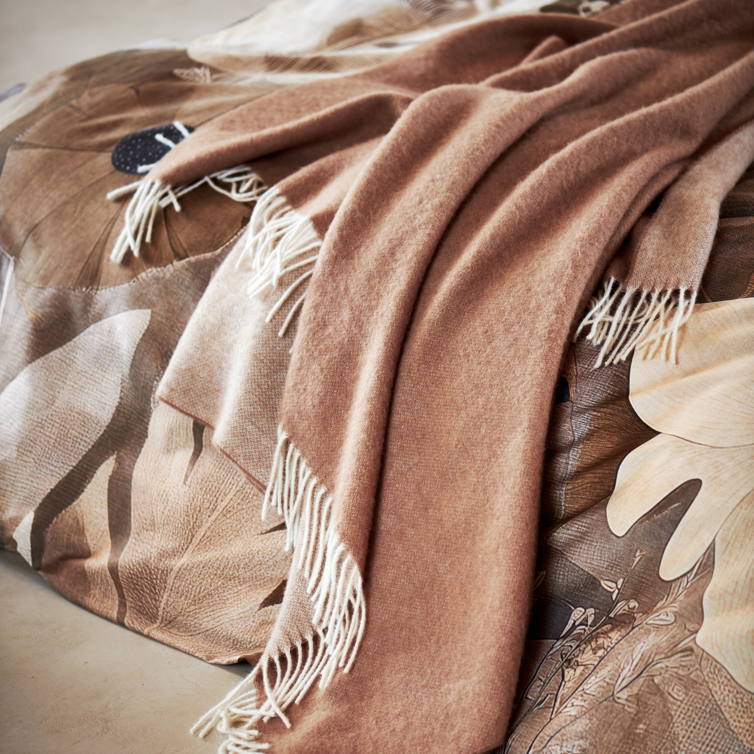 Vandyck Bellavita Plaid 160 x 260 cm - Soft `Tan